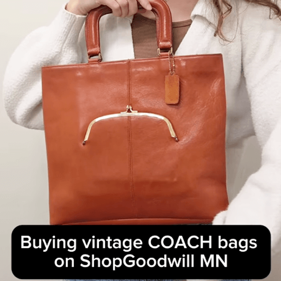 Buying vintage COACH bags on ShopGoodwill MN