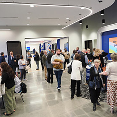 Crowds Gather at Open House